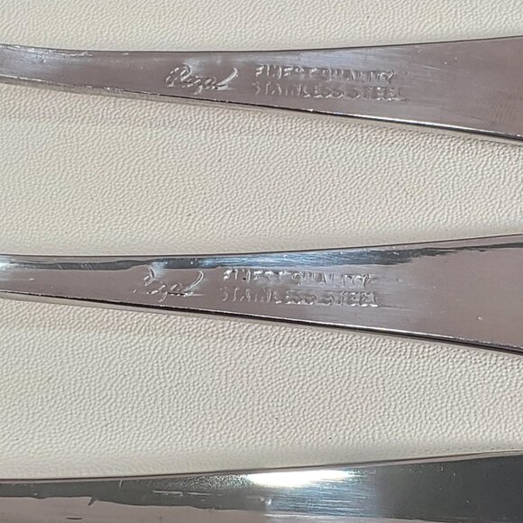 Vintage Cutlery Dessert Fork Set – Stainless Steel, Boxed, 5.5” - Picture 6 of 9